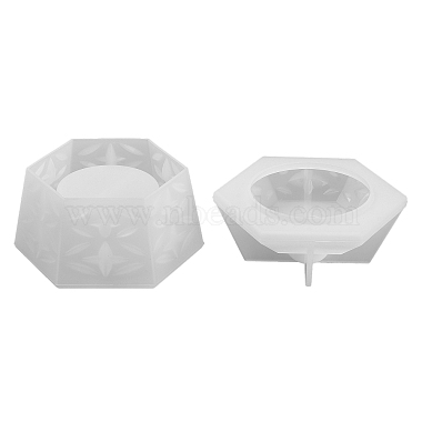 Moules de bougeoirs hexagonaux en silicone(DIY-Q037-01B)-2