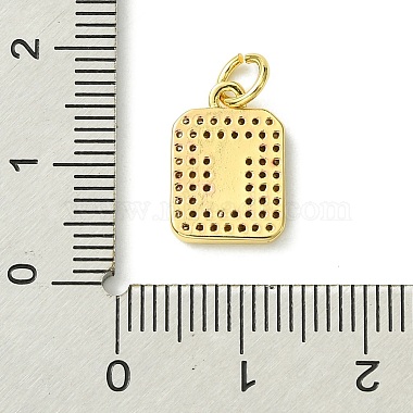 Rack Plating Brass Micro Pave Clear Cubic Zirconia Charms(KK-G501-01T-G)-3