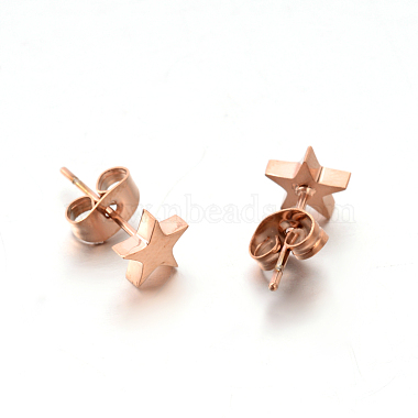304 Stainless Steel Ear Studs(EJEW-P045-05)-2