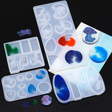 Kits de moldes de silicona diy con tema oceánico olycraft(DIY-OC0002-93)-6