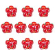 10Pcs Handmade Lampwork Beads(LAMP-TADJ0001-01E)-2
