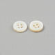 Natural 4-Hole Freshwater Shell Buttons(BUTT-T011-01C)-2