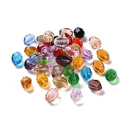 Imitation Austrian Crystal Beads, Grade AAA, Faceted, Oval, Mixed Color, 10x13mm, Hole: 0.9~1mm(SWAR-F056-13x10mm-M)