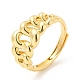 Rack Plating Brass Crown Adjustable Ring for Women(RJEW-E064-07G)-1