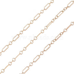 Yellow Gold Filled Figaro Chains, Soldered, Real 14K Gold Filled, Link: 2x1.6x0.3mm, 4.7x1.6x0.3mm(CHC-M023-13G)