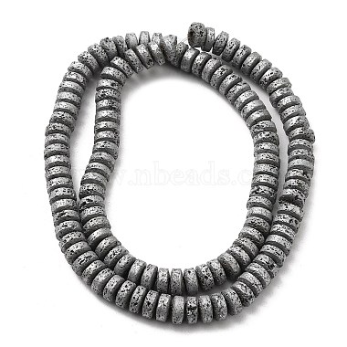 Electroplated Natural Lava Rock Beads Strands(G-Q1009-F01-01C)-2