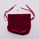 Velvet Jewelry Bags with Drawstring & Plastic Imitation Pearl(TP-CJC0001-03A)-1