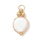 Natural White Shell Pendants(PALLOY-JF04839)-2