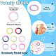 15Pcs Spray Paint Alloy Spring Gate Rings(FIND-TA0010-92)-4