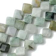 Natural Myanmar Jadeite Beads Strands, Faceted, Rhombus, 10.5~11x10~11x4~4.5mm, Hole: 0.7mm, about 38pcs/strand, 15.87''(40.3cm)(G-A092-D01-01)