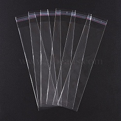 Rectangle OPP Cellophane Bags, Clear, 24x6cm, Unilateral Thickness: 0.035mm, Inner Measure: 21x6cm(X-OPC-R012-84)