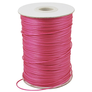 Korean Waxed Polyester Cord, Bead Cord, Camellia, 1.2mm, about 185yards/roll