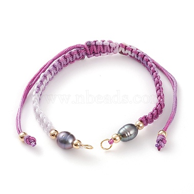 Fabrication de bracelets en cordon tressé en polyester réglable(AJEW-JB00860)-3