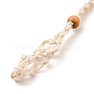 Geflochtene Makramee-Beutel-Halskette aus Wachsseil herstellen(NJEW-J007-01)-2