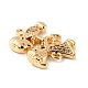 Brass Micro Pave Clear Cubic Zirconia Links Connectors(ZIRC-Z018-16G)-3