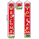 Panneau suspendu en polyester pour les décorations de porche de porte d'entrée de bureau à domicile(HJEW-WH0023-005)-2