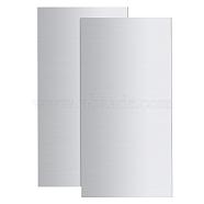 Aluminum Sheet, For Laser Cutting, Precision Machining, Mould Making, Rectangle, Silver, 30x15x0.3cm(AJEW-BC0001-49S)