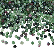 2 Strands Natural Ruby in Zoisite Beads Strands, Faceted, Round, 2~2.5x2mm, Hole: 0.2mm, about 158~205pcs/strand, 15.7~16.7 inch(40~42.5cm)(G-NB0005-07)