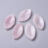 Natural Rose Quartz Massager, Worry Stone for Anxiety Therapy, Horse Eye, 48x27x8mm(DJEW-F008-D01)