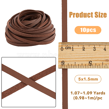 10Pcs Flat PU Leather Cord(WL-DC0001-02C)-2