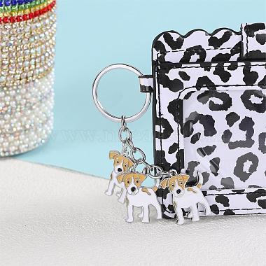 wewaysmile 2 pcs porte-clés pour chien porte-clés de voiture porte-clés pendentif pour animal de compagnie porte-clés joli porte-clés pour chien porte-clés portable en métal cadeau pour amoureux des animaux de compagnie anniversaire chiot fournitures de fête à thème (jack dog)(JX796A)-7