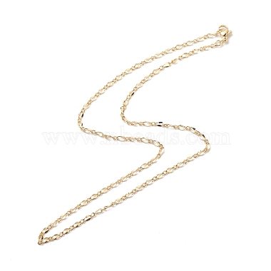 Brass Figaro Chains Necklace for Women(NJEW-P265-20G)-2