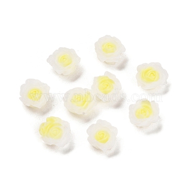 Yellow Flower Resin Cabochons