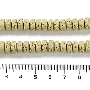 Brins de perles teintées en pierre de lave synthétique(G-H311-09-05)-5