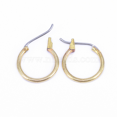 Brass Hoop Earrings(EJEW-F122-01C)-2
