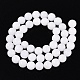 jade blanc naturel teints rang&eacute;es de perles rondes(G-Q937-20)-2