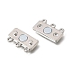 2-Strands Brass Magnetic Clasps(KK-CBA9C94-01B-P)-2