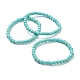 Synthetic Turquoise Beaded Stretch Bracelets(BJEW-D446-B-14)-1