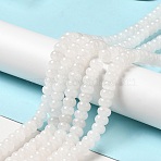 Natural White Jade Beads Strands, Rondelle, 8x5mm, Hole: 0.7mm, about 70pcs/strand, 14.76~14.96 inch(37.5~38cm)(X-G-D481-17A)