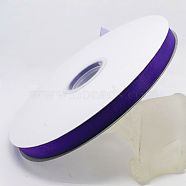 Polyester Organza Ribbon, Purple, 3/8 inch(9mm), 200yards/roll(182.88m/roll)(ORIB-L001-03-465)