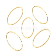 201 Stainless Steel Linking Rings, Oval, Golden, 26x14x1mm(STAS-C030-04C-G)