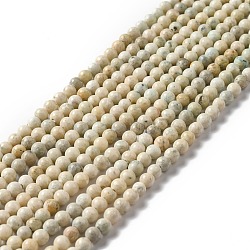 Natural Magnesite Beads Strands, Dyed & Heated, Round, Navajo White, 4~4.5mm, Hole: 1mm, about 92~93pcs/strand, 15.51~15.71''(39.4~39.9cm)(G-L555-02A-01)