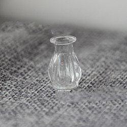Transparent Miniature Glass Vase Bottles, Micro Landscape Garden Dollhouse Accessories, Photography Props Decorations, White, 14.5x22mm(BOTT-PW0006-03H)
