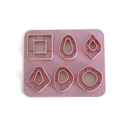 ABS Plastic Plasticine Tools, Clay Dough Cutters, Moulds, Modelling Tools, Modeling Clay Toys for Children, Kite/Irregular Shape, Square, 12x10cm(CELT-PW0003-004H)