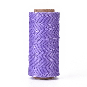 Waxed Polyester Cord, Micro Macrame Cord, Waxed Sewing Thread, Flat, Mauve, 0.8mm, about 284.33 yards(260m)/roll