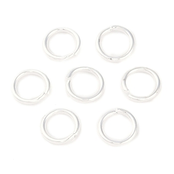 Brass Jump Rings, Open Jump Rings, 925 Sterling Silver Plated, 5x0.7mm, Inner Diameter: 3.5mm, about: 1900pcs/100g