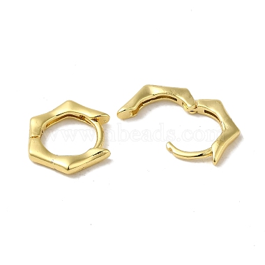 boucles d'oreilles huggie hoop en laiton pour femme(EJEW-C097-08G-02)-2