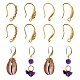 4 Pairs 4 Style Brass Micro Pave Clear Cubic Zirconia Earring Hooks(KK-SZ0004-62)-1