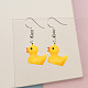 Duck Iron Resin Dangle Earrings(FS-WGA1BAF-01)-1