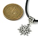 Tibetan Alloy Snowflake Pendant Necklaces(NJEW-JN04538-02)-3