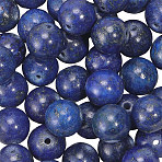 1 Strand Dyed Grade A Natural Lapis Lazuli Beads Strands, Round, Smooth, 8mm, Hole: 1mm, about 44~48pcs/strand, 15''(38.1cm)(G-PA0002-65B)