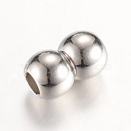 Acrylic Magnetic Clasps, Double Round, Platinum, 18x11mm, Half Hole: 5mm(X-CCB-T001-01P)