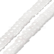 Natural White Jade Beads Strands, Rectangle, 9x4x4.5mm, Hole: 1mm, about 93pcs/strand, 15.28''(38.8cm)(G-Q167-B01-01)