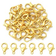 Zinc Alloy Lobster Claw Clasps, Parrot Trigger Clasps, Cadmium Free & Lead Free, Jewelry Making Findings, Golden, 12x6mm, Hole: 1.2mm(FIND-YW0001-71G)