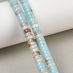 Synthetic Shoushan Stone Beads Strands, Heishi Beads, Disc, 6.5x3mm, Hole: 1.2mm, about 125pcs/strand, 14.96''(38cm)(GG-CBA95C7-01A)
