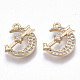 Brass Micro Cubic Zirconia Charms(KK-N231-21-NF)-1